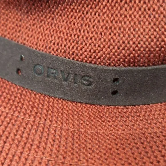 Orvis Packable Knit Adventure Hat -Rust Color - Picture 4 of 10